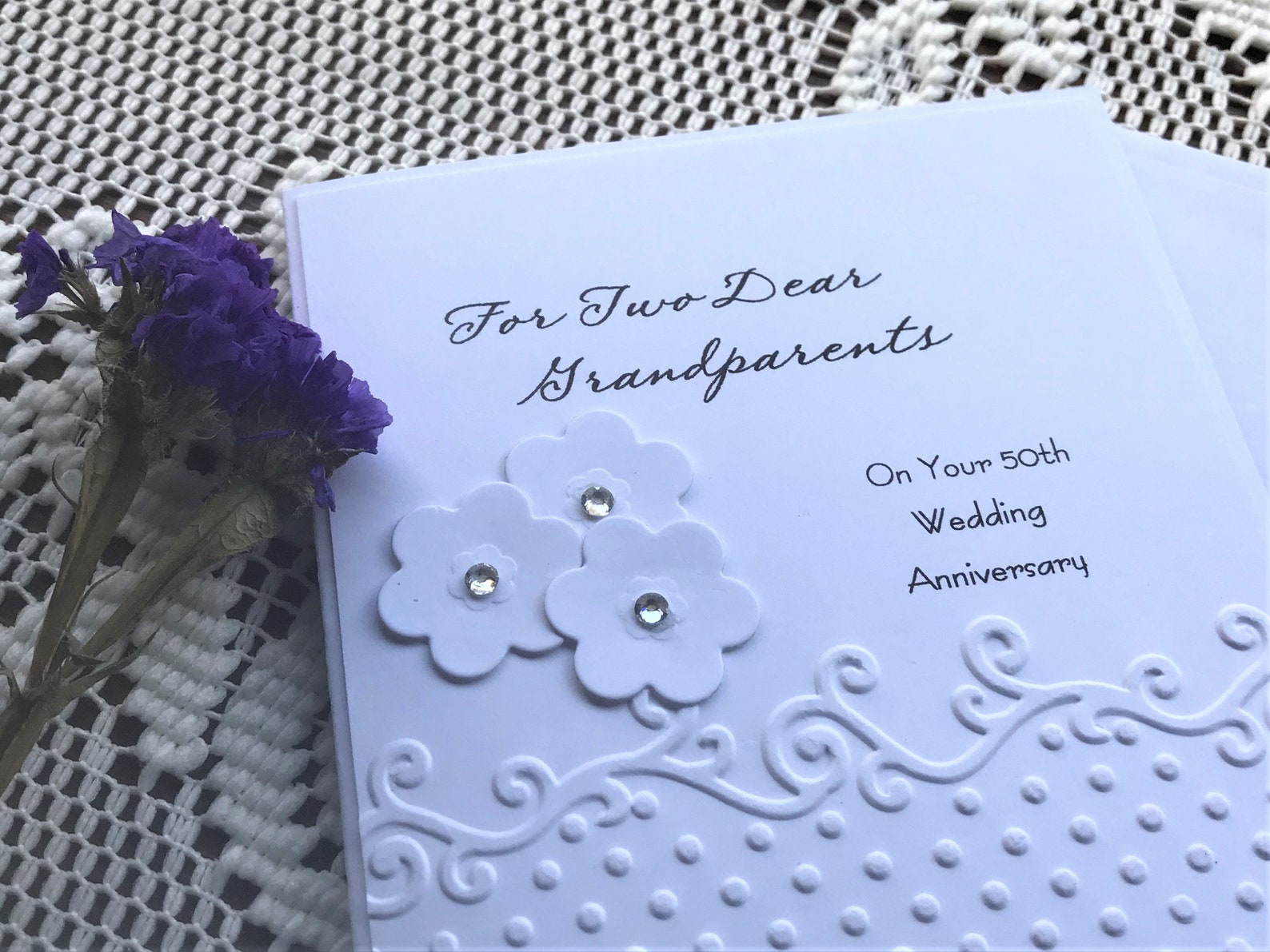 Grandparents 50th Anniversary Card Golden Anniversary For Etsy UK