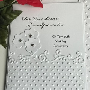 Grootouders 50th Anniversary Card ~ Gouden verjaardag voor grootouders