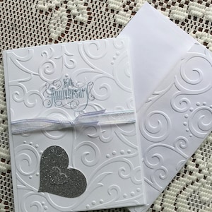 Handgemachte 25. Hochzeitstagskarte