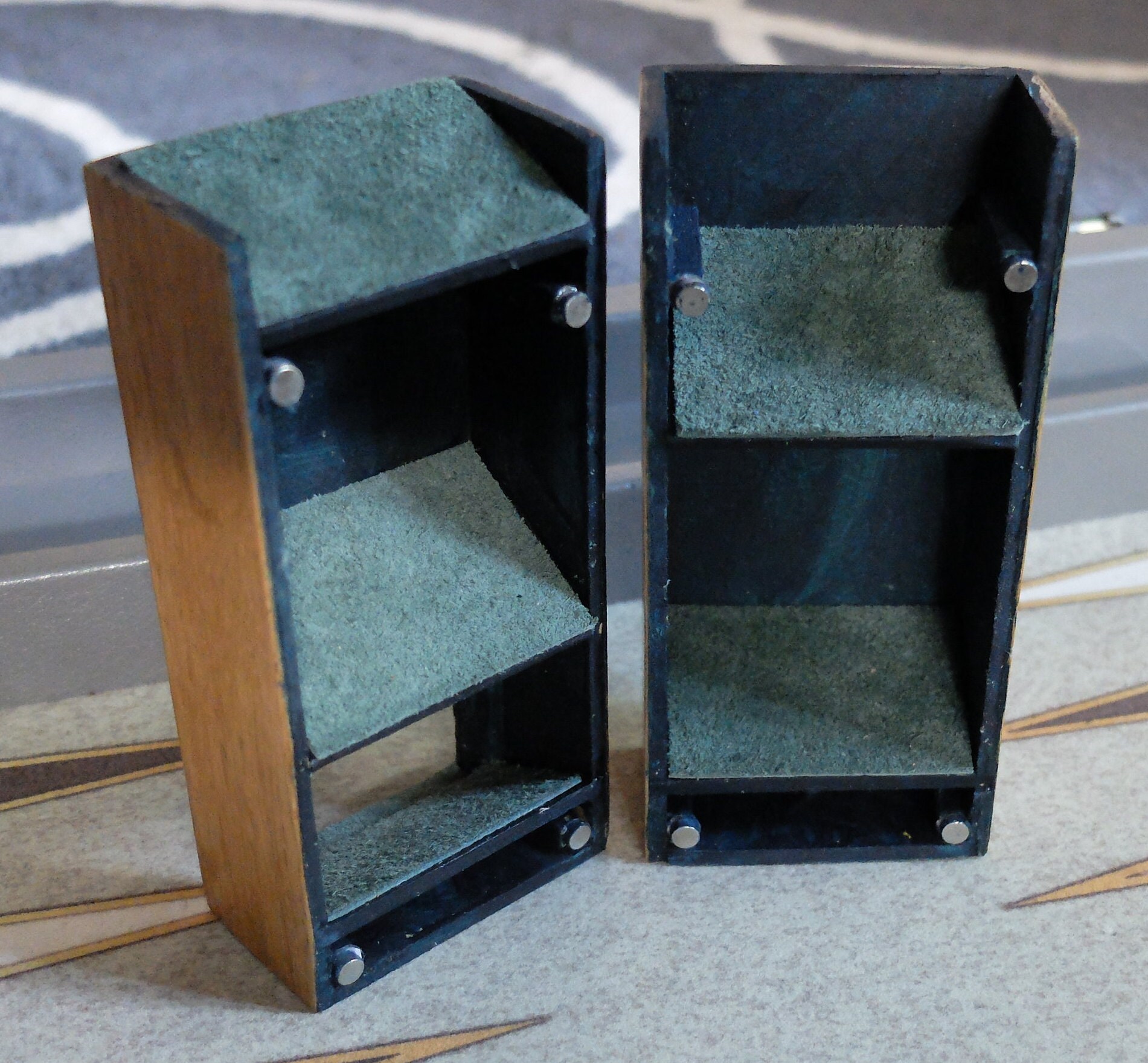 Small Hand Made Veneered Baffle Box / Dice Scrambler for Backgammon Etsy