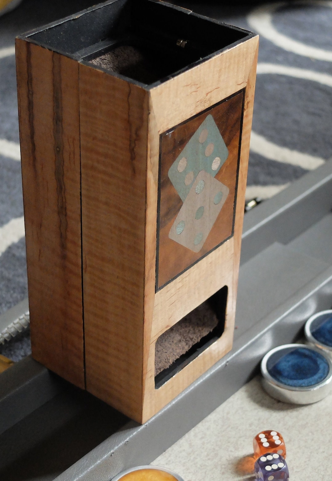 Hand Made Large Baffle Box /dice Scrambler for Backgammon. Etsy