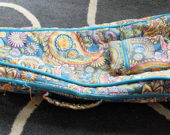 Small paisley print ukelele case, hand made, length 60cm