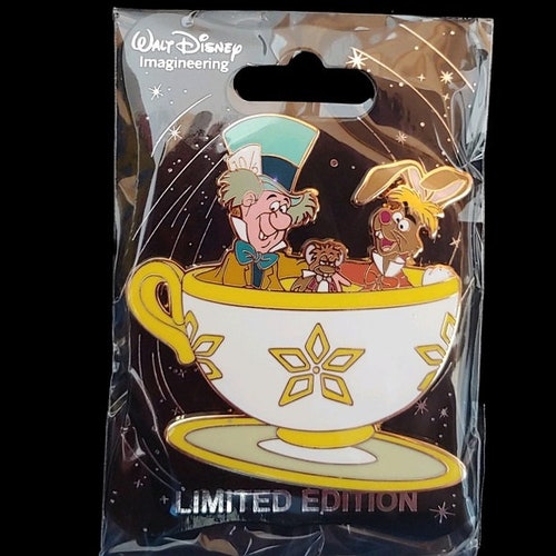 Mad Hatter Hare Dormouse Mad Tea Party WDI LE250 Disney Pin 