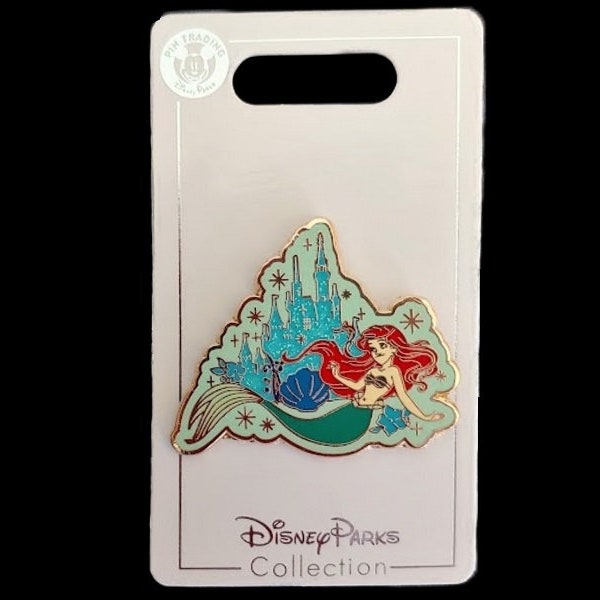 Disney Pin - Disney Glitter Sparkle Castle - Princess Little Mermaid Ariel