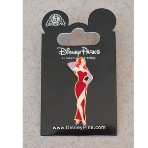 Disney Pin - Who Framed Roger Rabbit - Jessica Rabbit Standing Posing in a red glitter dress