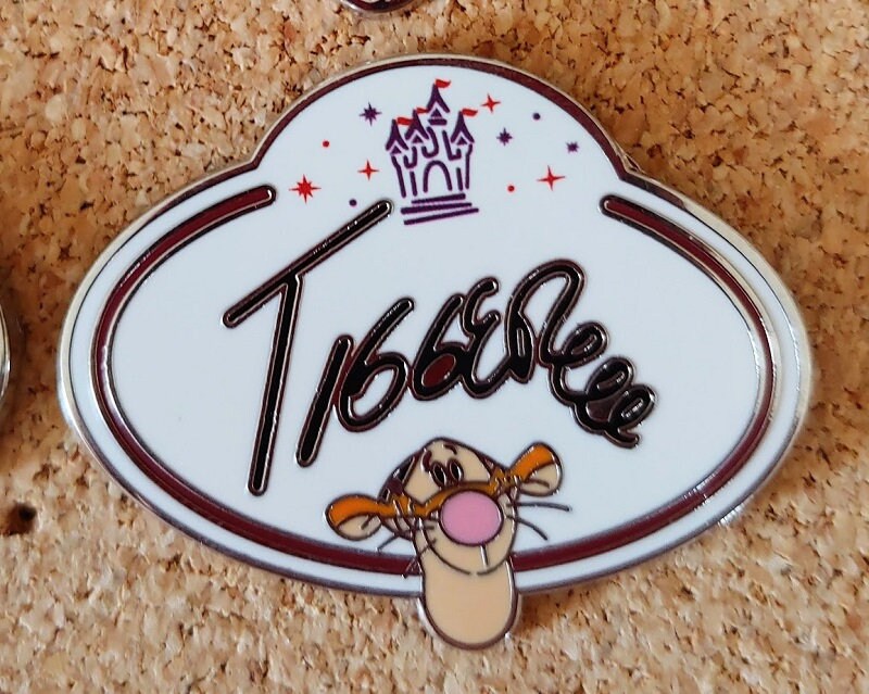 Disney Trading Pin HKDL Name Tag Collection - Stitch Mickey