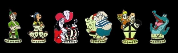 Captain Hook in Peter Pan  Disney pins, Disney trading pins
