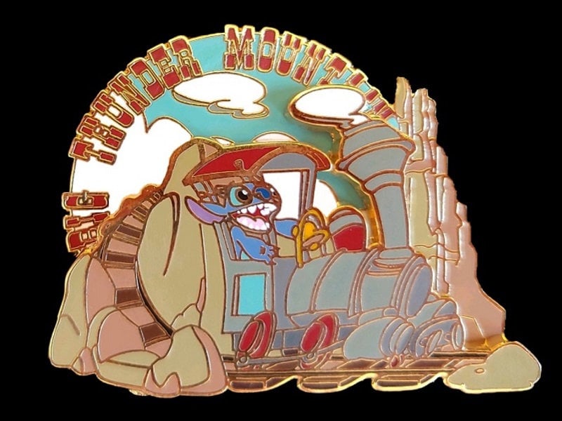 Disney - shi-76 Disney Pin - DLRP Stitch Invasion Big Thunder Mountain