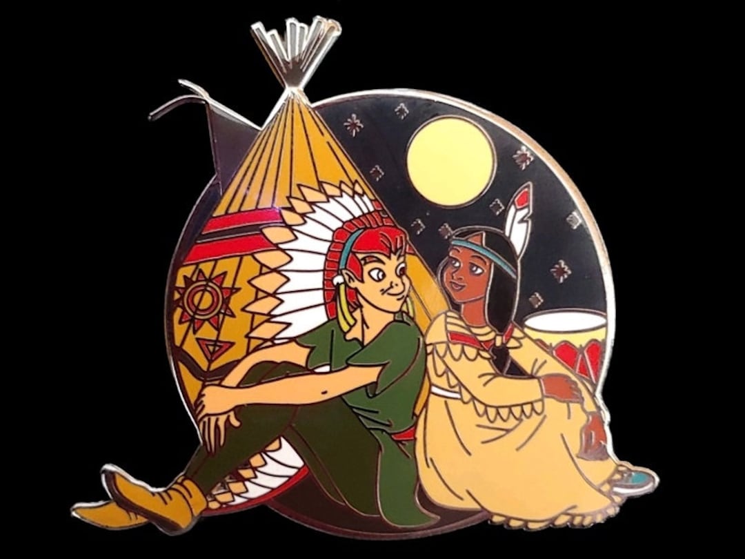 Disney Fantasy Pin - Disney Peter Pan With Tiger Lily