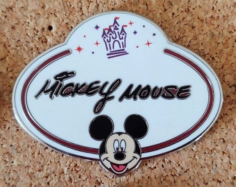 Disney Trading Pin HKDL Name Tag Collection - Stitch Mickey