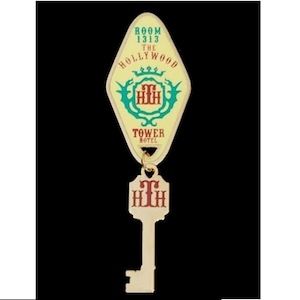 Fantasy Pin - Disney Tower of Terror Hotel Key Room No. 1313 LE100