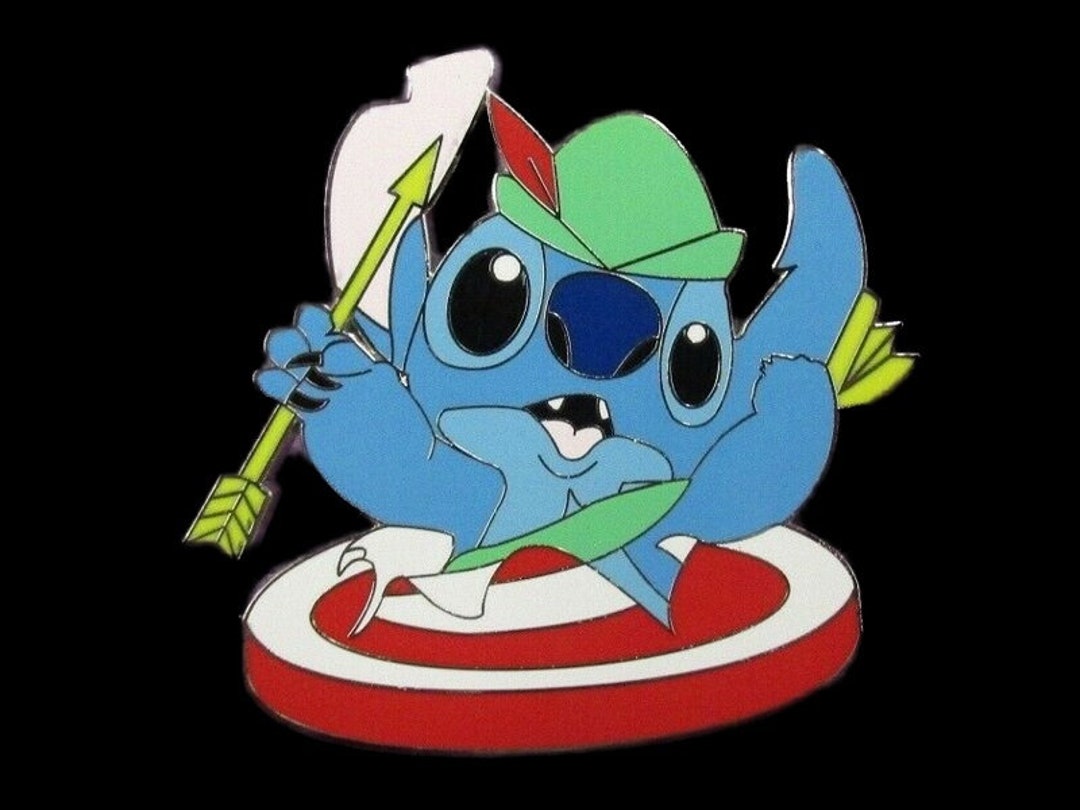 Fantasy Pin - Disney Stitch Dressed as Robin Hood With Arrow as