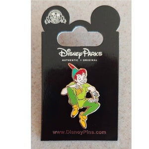 Disney Pin - Peter Pan Holding his Flute with Tinker Bell on His Knee