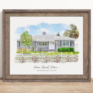 As For Me And My House We Will Serve The Lord, Custom House Portrait From Photo