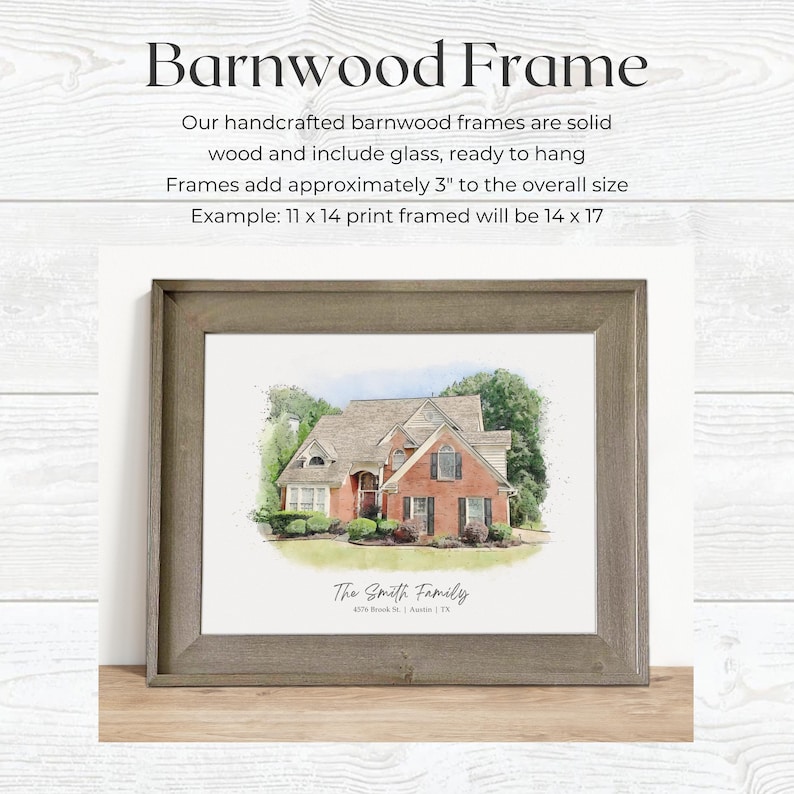 Retirement Gift For Coworker Or Boss, Custom Retirement Portrait From Photo Plaque, Watercolor Painting Of Office Building Barnwood Frame Print