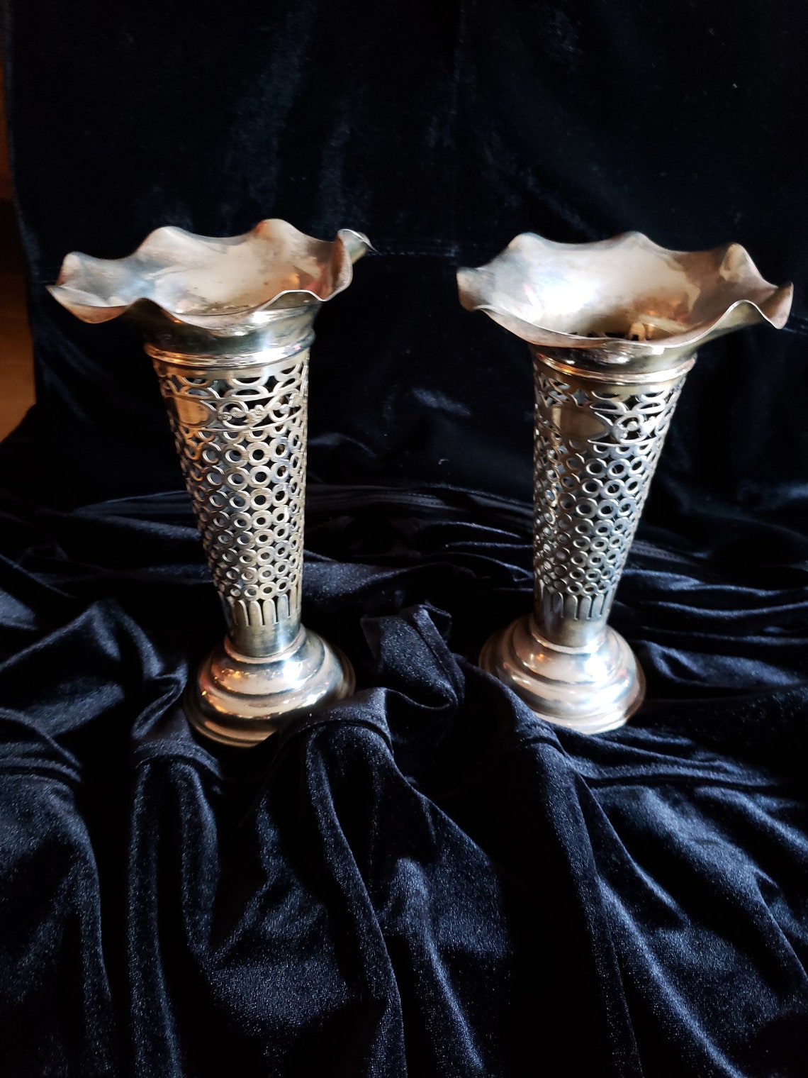 Henry Wilkinson & Co Ltd Sterling Silver Vases Etsy