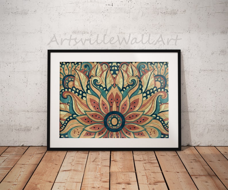 Mandala wall hanging mandala svg mandala print mandala wall | Etsy
