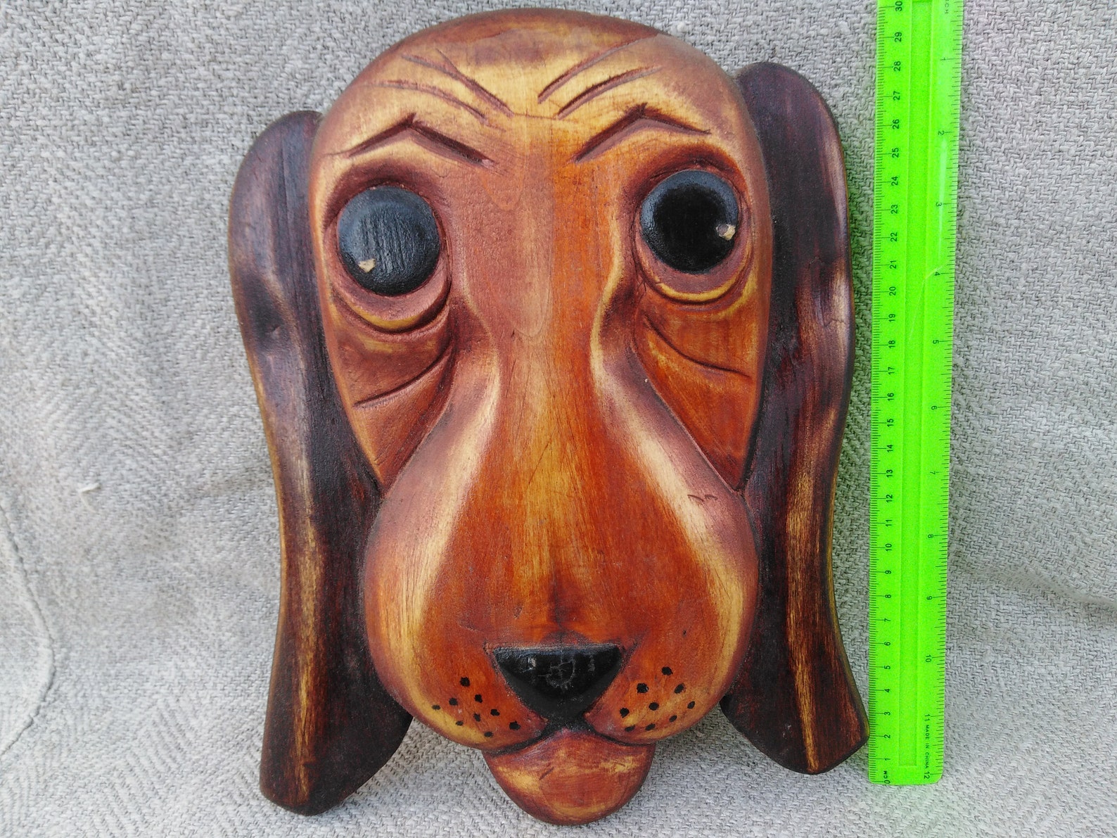 Wall Dog Made of Wood Vintage Collectible Antiques Rarity Etsy