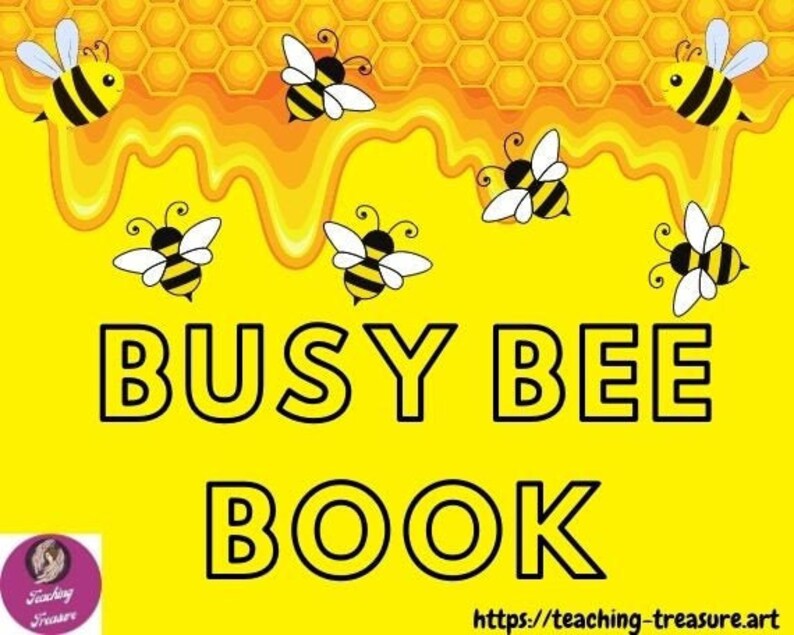 Busy Bee Book Activity Book Quiet Book Number Activity Etsy