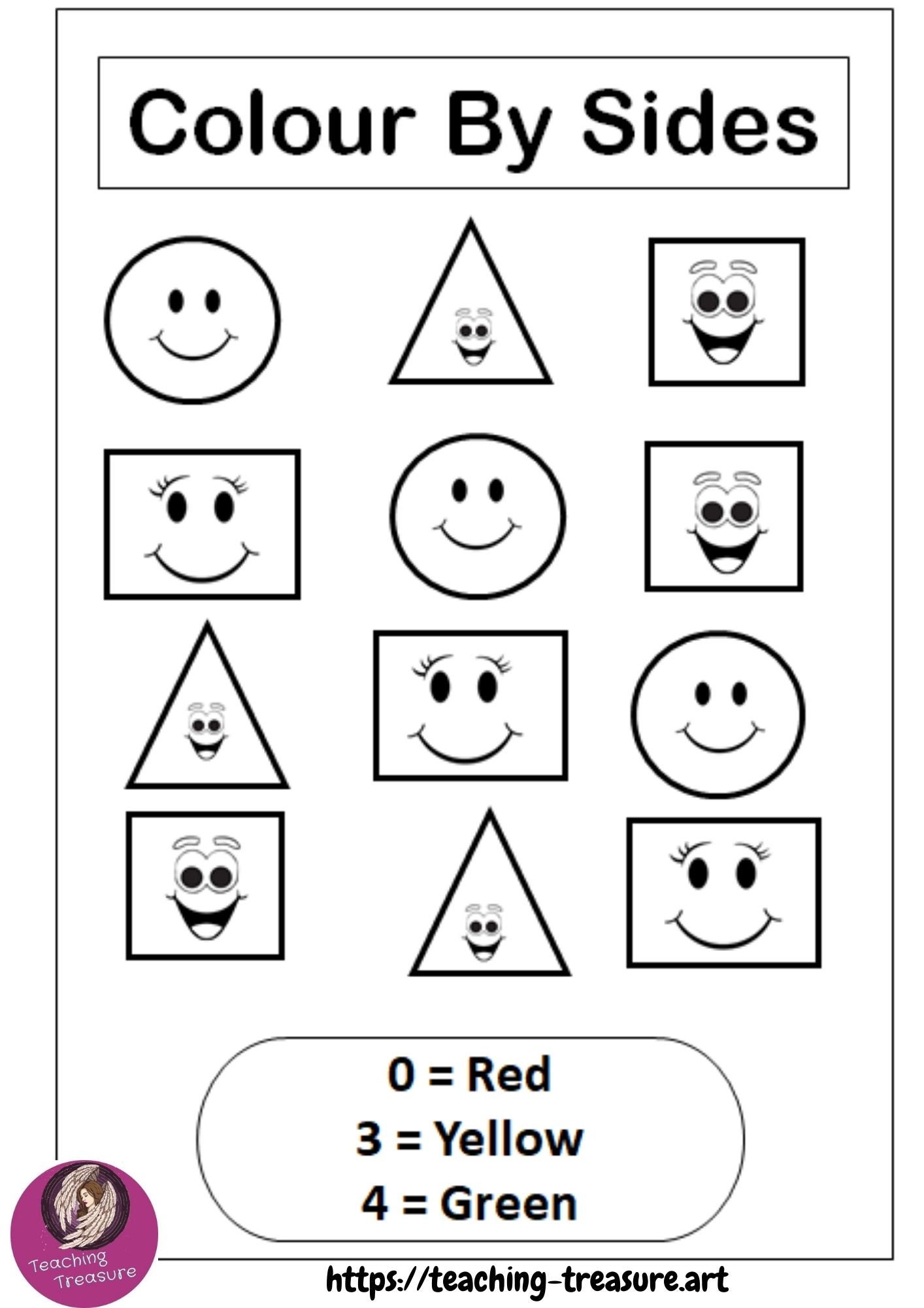 Shapes Pictures Sorting Activity Printable Sort by Shape Etsy