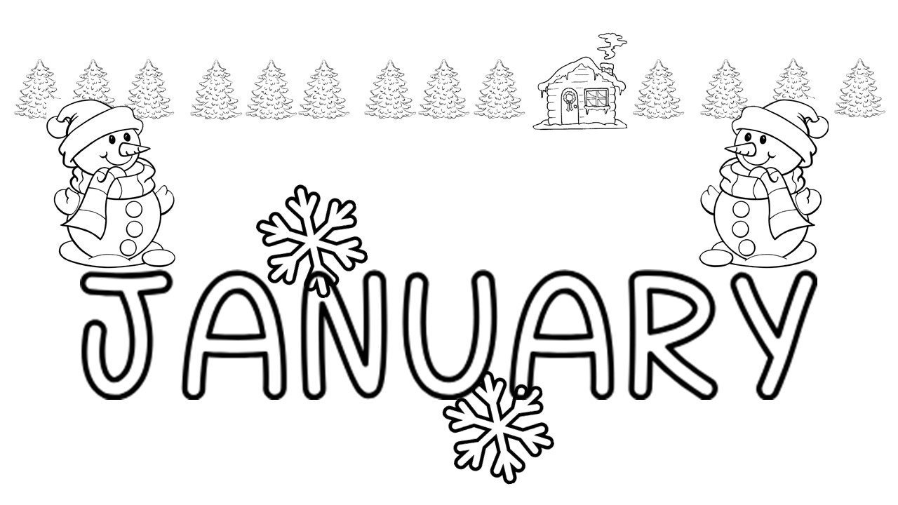 Months Of The Year Coloring Pages | Etsy