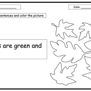 Read and color Reading Comprehension 4-6 years PRINTABLE | Etsy