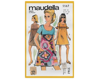 Torchon en microfibre motif couture Maudella vintage