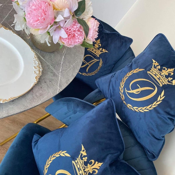 Initial Cushion Etsy