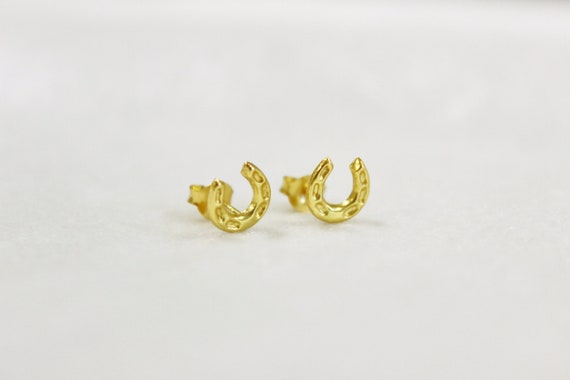 Tiny Horseshoe Earrings