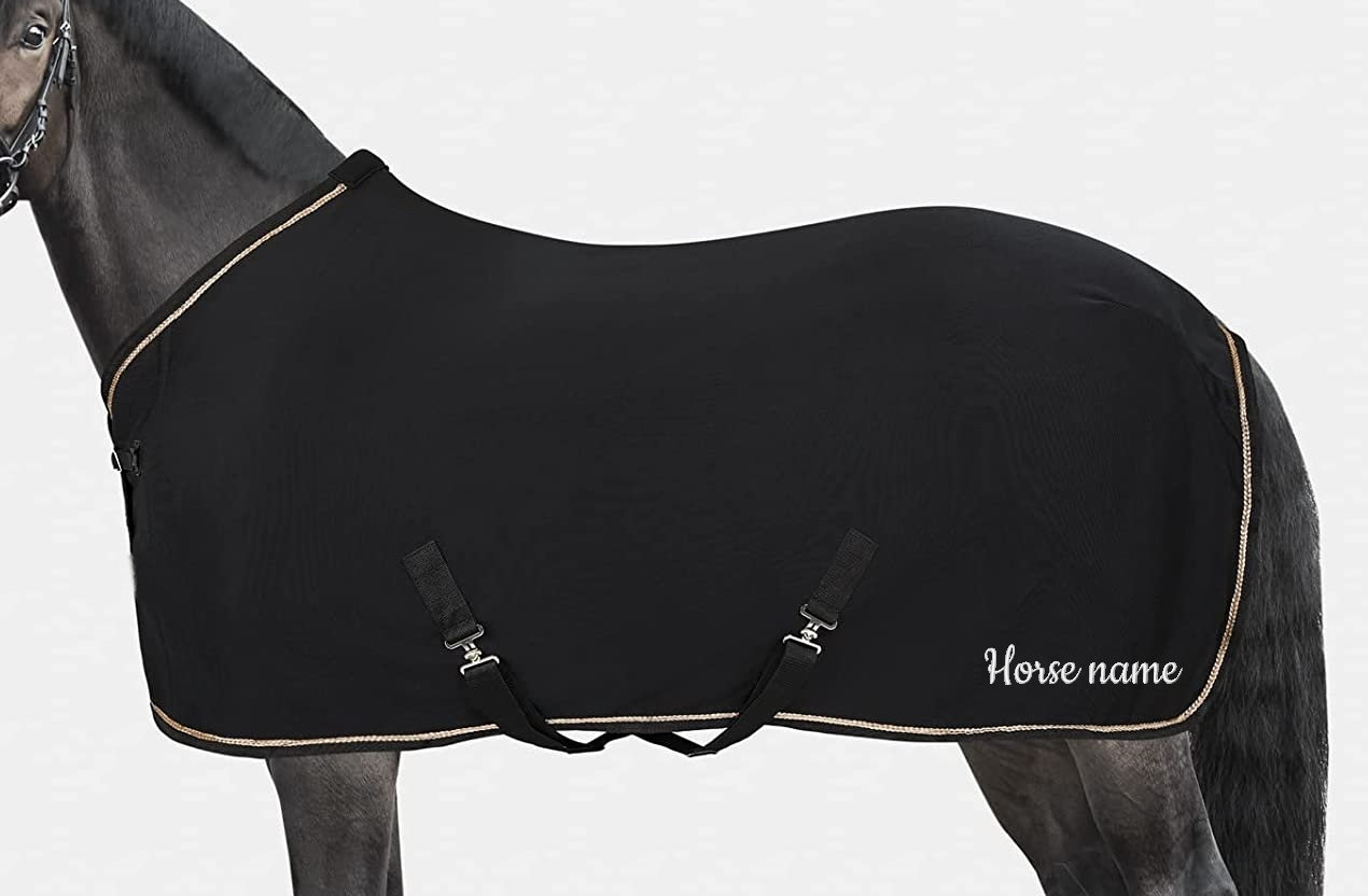 Embroidered Horse Fleece Blanket / Personalized Fleece Rug / Etsy
