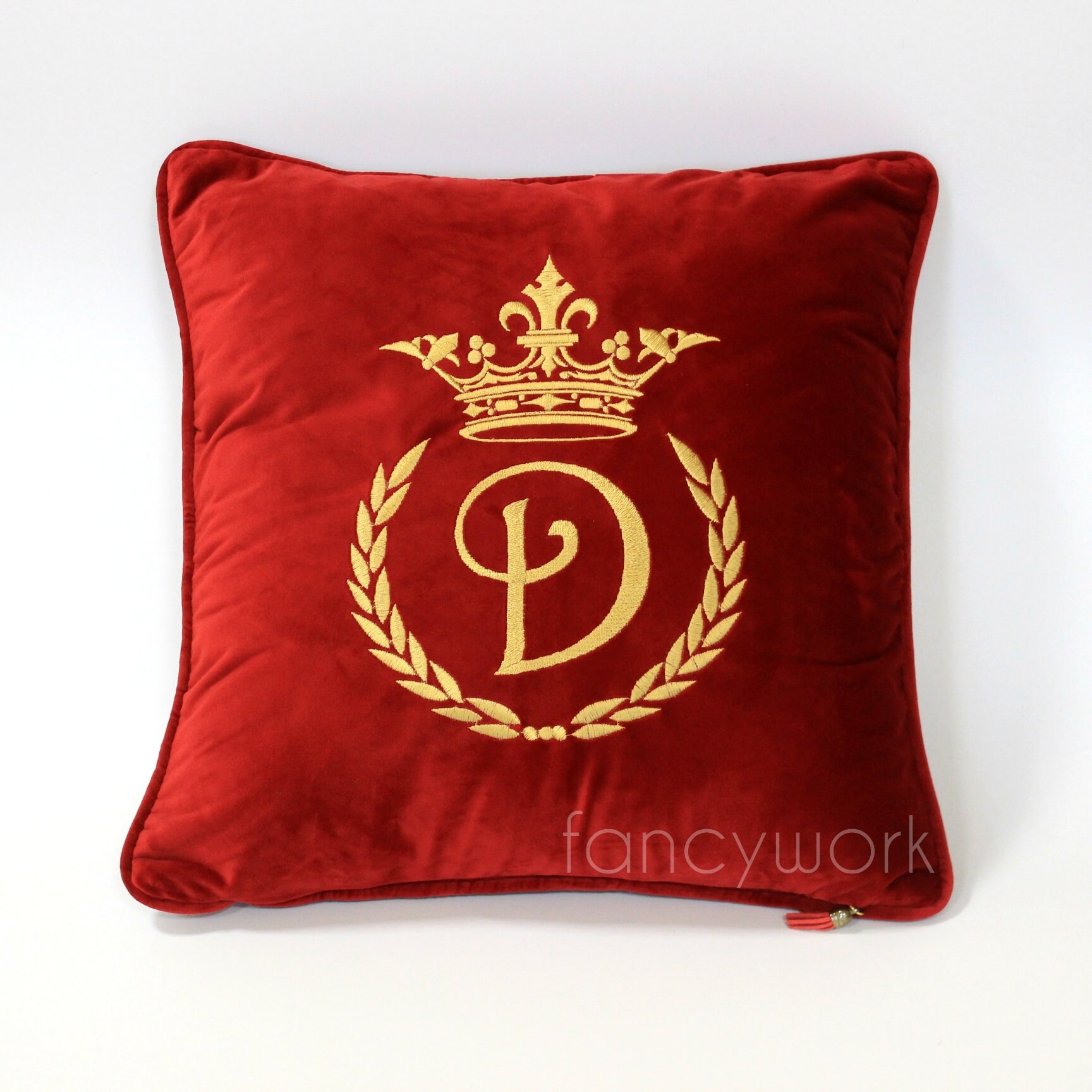 Initial cushion / Personalised cushion / Decorative pillow / Etsy