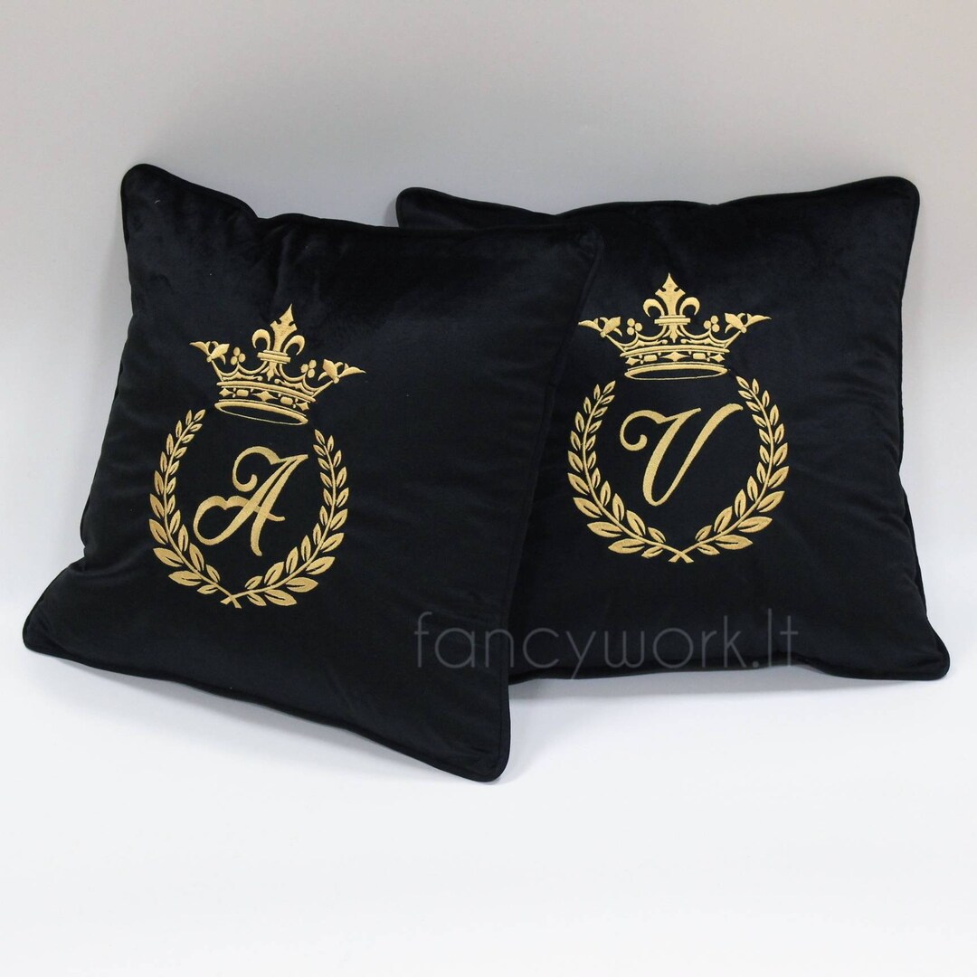 Initial Cushion / Personalised Cushion / Decorative Pillow / Etsy