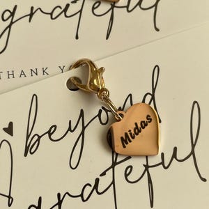 Personalized Heart Horse Bridle Charm, Custom Engraved Tag image 9