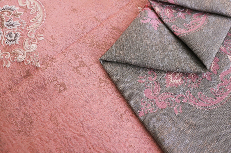 Home Decor Fabrics Brocade Fabric By A Yard Floral Jacquard Fabric By The Yard Flowers Jacquard Weaves Fabrics