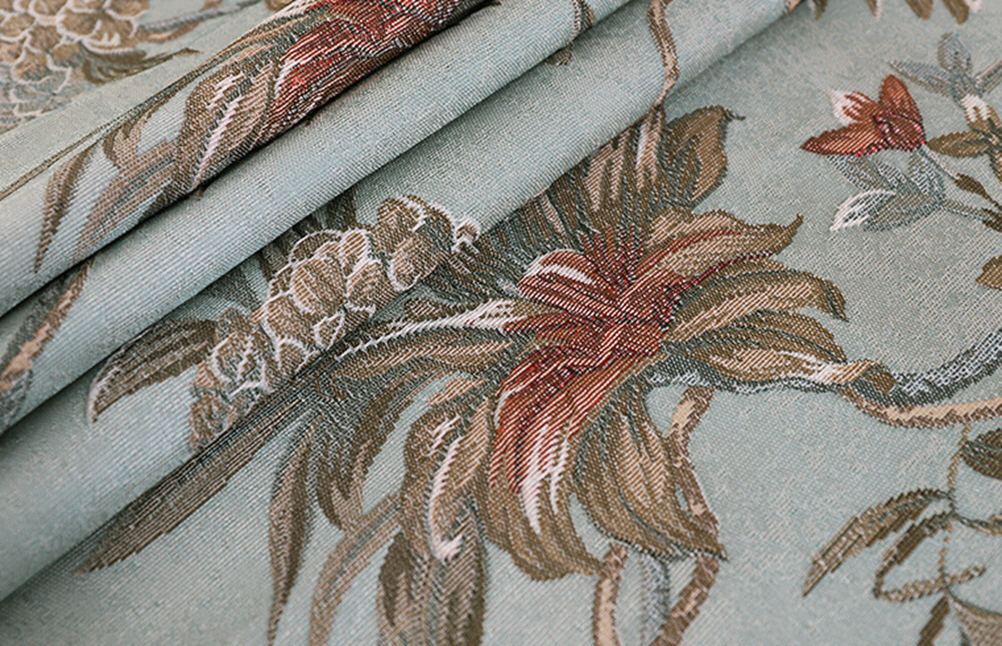 Highprecision floral jacquard fabric European and American Etsy