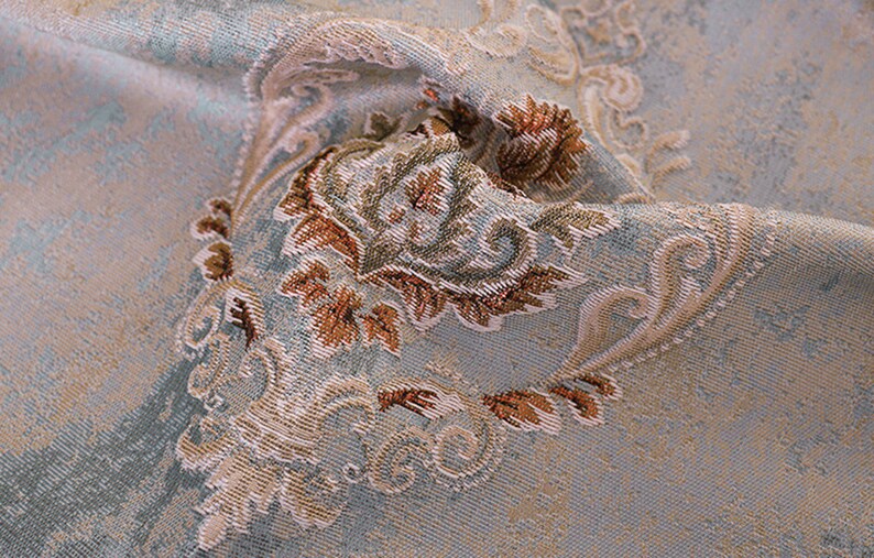 Home Decor Fabrics Brocade Fabric By A Yard Floral Jacquard Fabric By The Yard Flowers Jacquard Weaves Fabrics