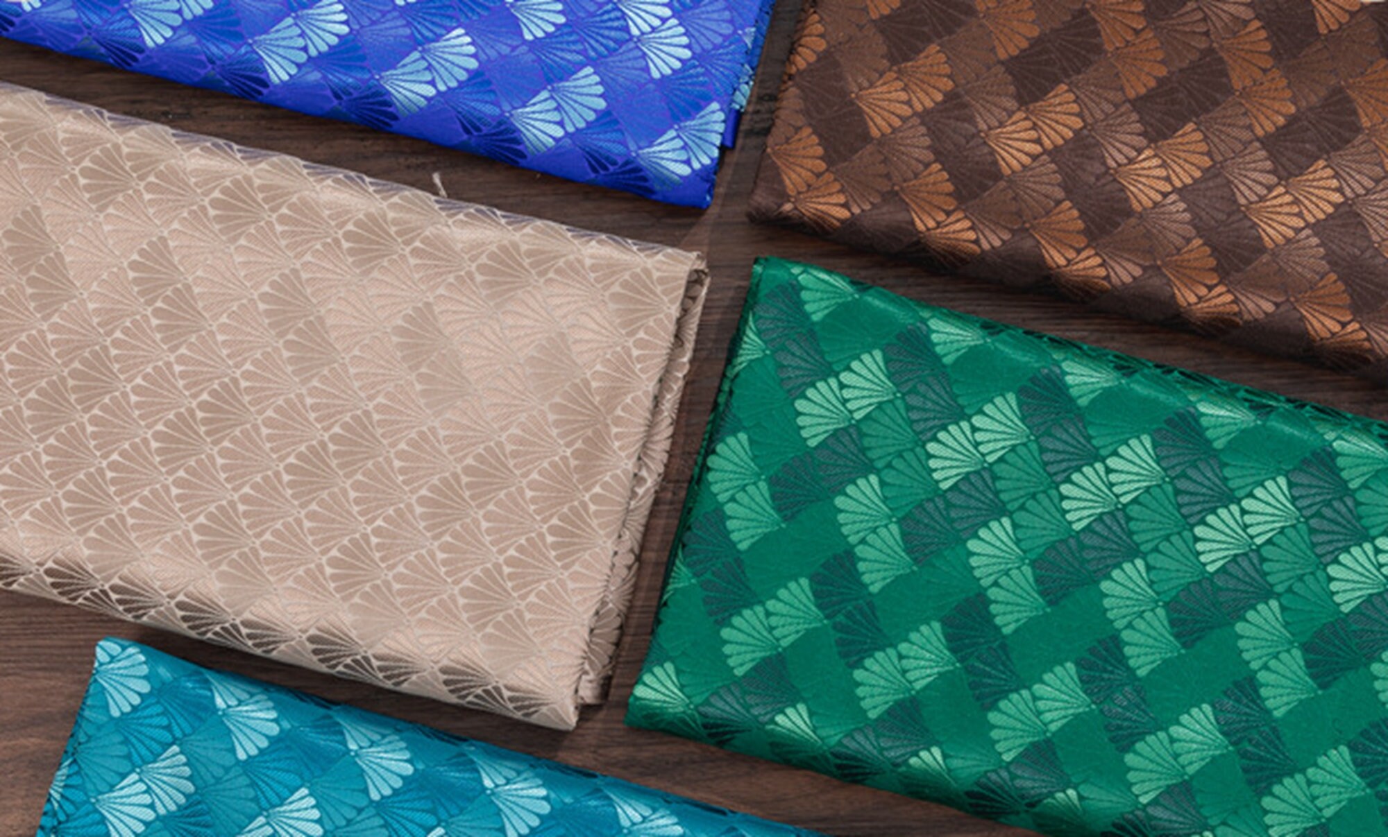 Shell Pattern Fabric Shell Design Jacquard Fabric Seashell Etsy