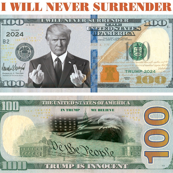 Trump 2 Dollar Bill - Etsy