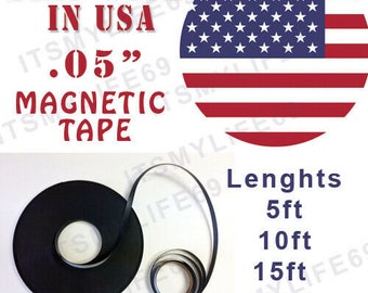 Rubber 30mil Self Adhesive Magnetic Strip Flexible Magnet DIY Strip Tape