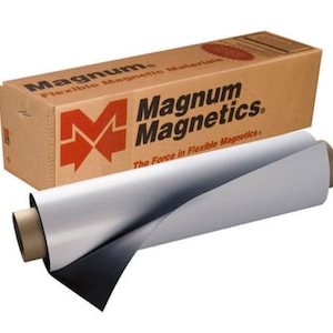Magnum 30 Mil Magnetic Sign Sheet: 12&quot; x 5 ft Car Magnet Roll