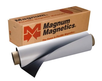 Magnum 30 Mil Magnetic Sign Sheet: 12" x 5 ft Car Magnet Roll