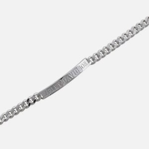 Harley-Davidson ブレスレット IDプレート チェーン Harley-davidson Women's H-D Script Bar Curb Link ID Bracelet