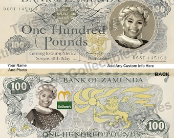 Custom Zamunda Money – Personalized Birthday, Wedding Gift (50pcs)