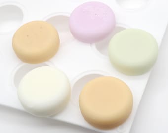 Round Silicone Mold: 15-Cavity for Chocolate, Cookie, Soap, Lotion Bar Making