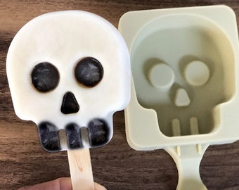 Silicone Popsicle Mold With 20 Sticks Cakesicle Tray Cute Candy Chocoalte Ice POP Mold Skeleton Owl Unicorn 6 Style Halloween