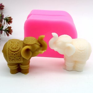 3D Elephant Silicone Mold For Fondant Chocolate Mousse Cake Candle Plaster Decoration Making Tool