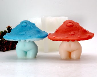 Silicone Mushroom Mold Mould For Chocolate Candles Epoxy Resin Ornaments Making Tool DIY