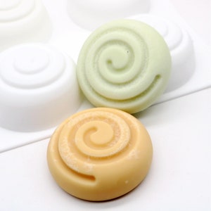 Whirlpool Silicone Mold: Mousse Cake, Soap, Lotion Bar Making - 6 Cavities