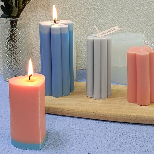 Silicone Candle Mold Pillars for Handmade Scented Candles Soy Etsy