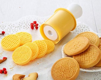 Cookie Stamp  Set Biscuit Seal Silicone Mould  Biscuit Cutter Mold  Pastry baking Tool 6 patterns